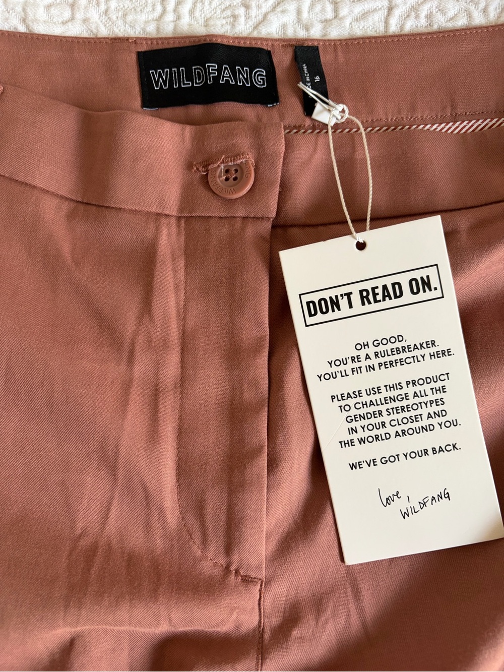 NWT The Empower Trouser Rose Brown size 16 - Picture 3 of 10